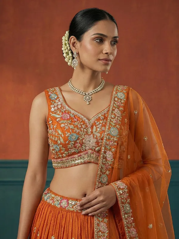 Orange_Embroidered_Lehenga_Choli_Set_for_Women