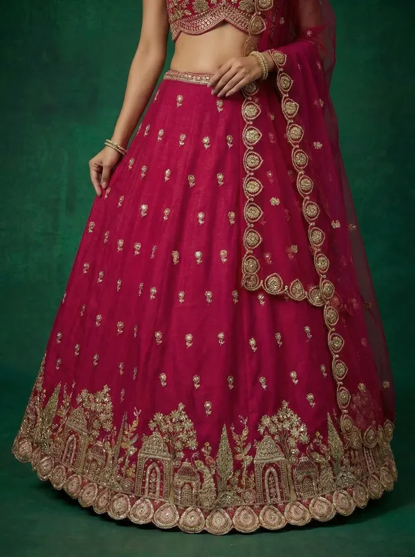 Magenta_Embroidered_Lehenga_Choli_Set_for_Women