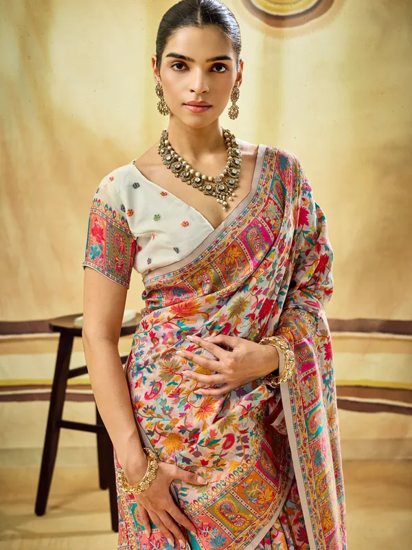 Multicolor_Printed_Saree_for_Women
