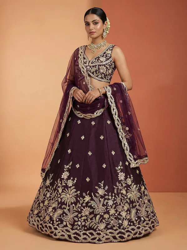 Purple_Embroidered_Flared_Lehenga_Choli_for_Women