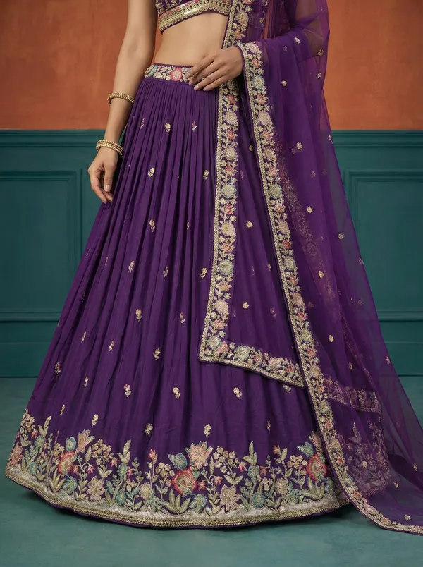 Purple_Embroidered_Lehenga_Choli_Set_for_Women