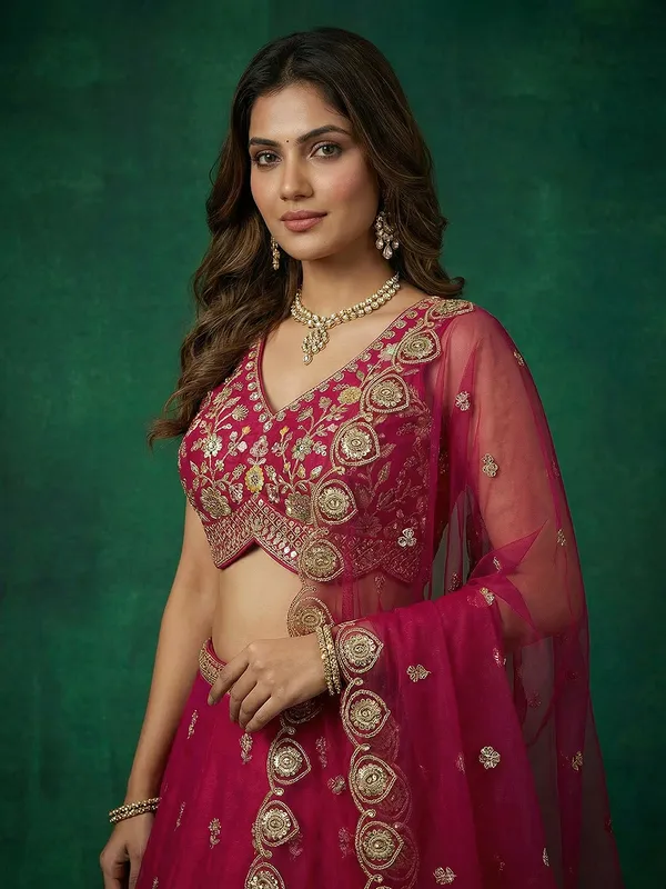 Magenta_Embroidered_Lehenga_Choli_for_Women