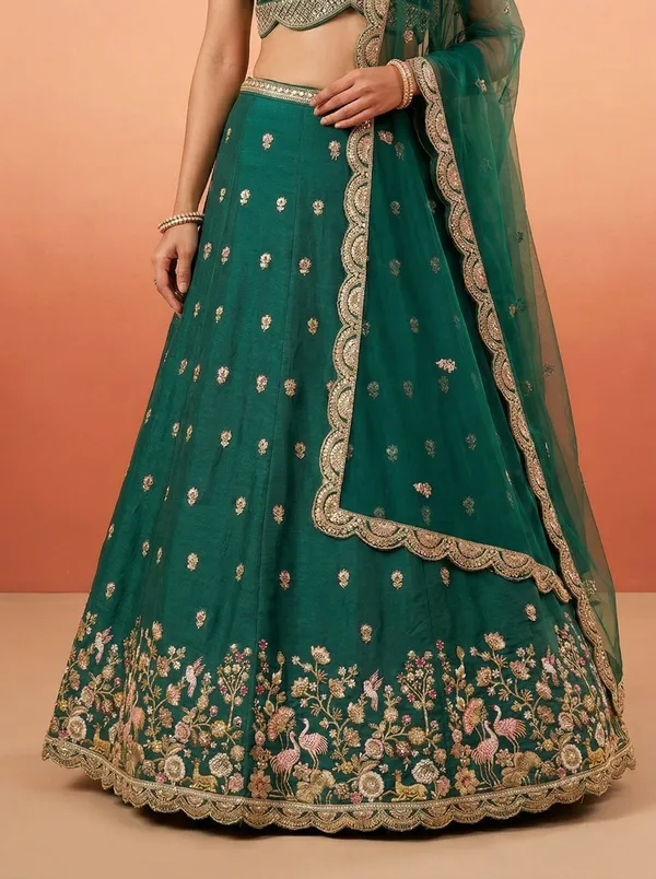 Green_Embroidered_Lehenga_Choli_Set_for_Women