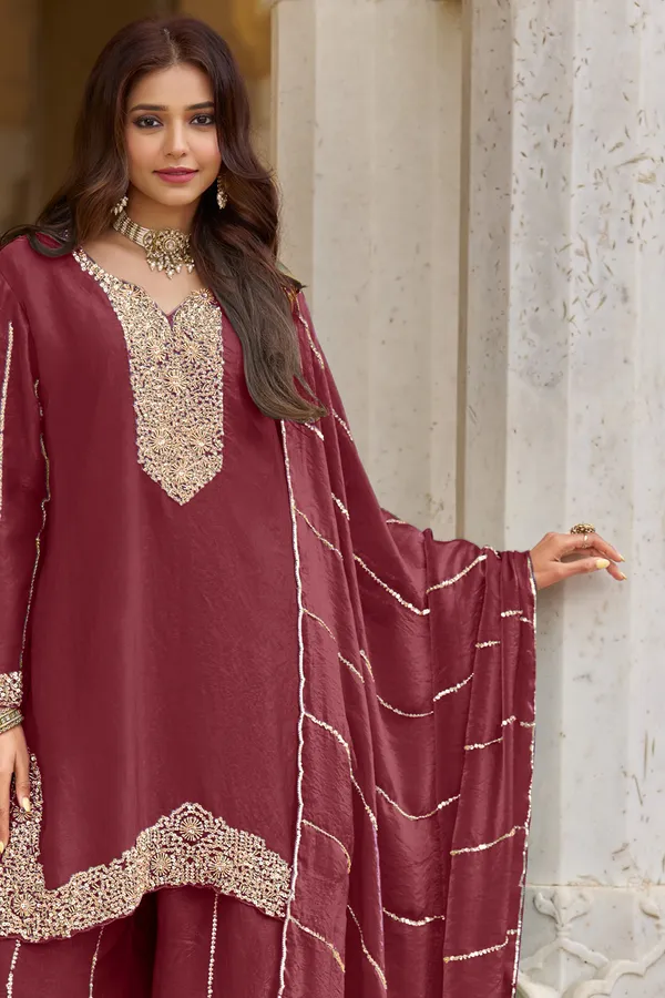 Maroon_Embroidered_Kurta_Set_for_Women