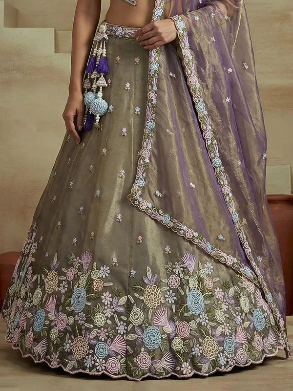 Olive_Embroidered_Lehenga_Set_for_Women