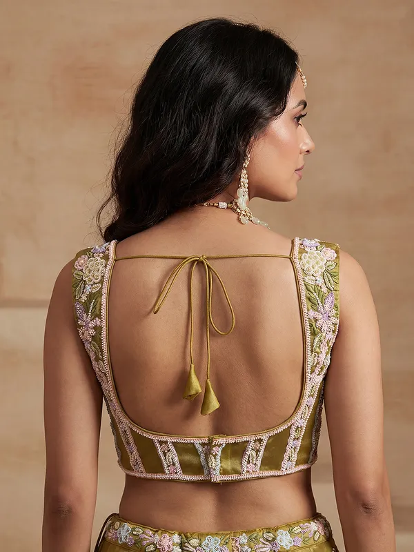 Olive_Satin_Finish_Embroidered_Lehenga_Choli_for_Women