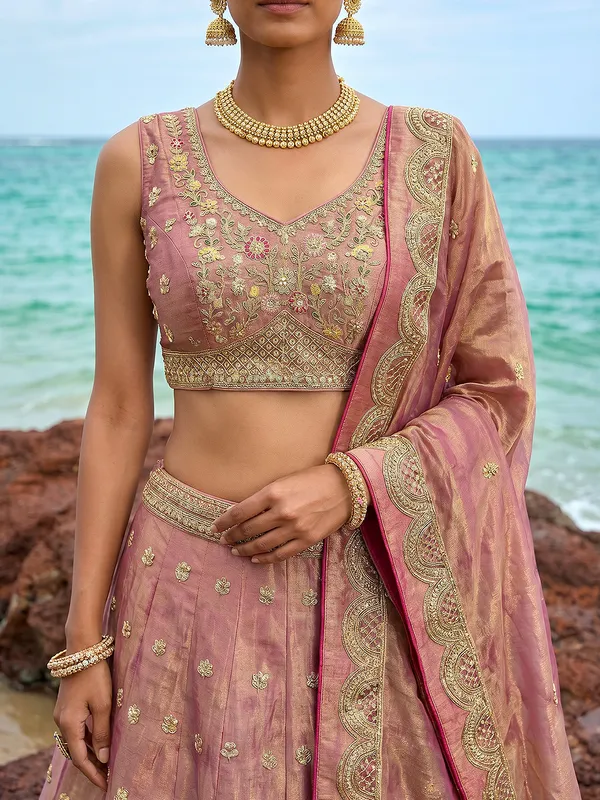 Pink_Embroidered_Flared_Lehenga_Choli_Set_for_Women