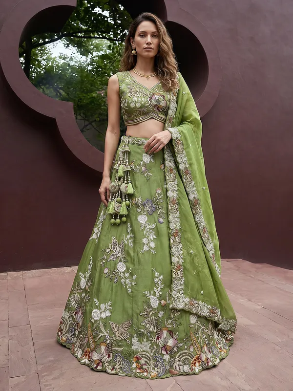 Green_Floral_Embroidered_Lehenga_Set_for_Women