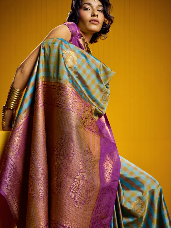 Purple_Woven_Saree_For_Women