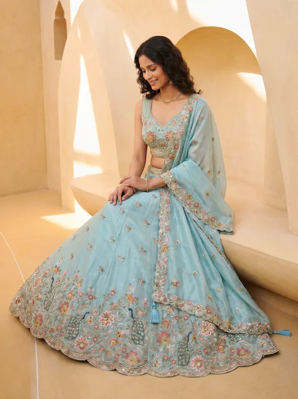 Blue_Embroidered_Lehenga_Set_for_Women