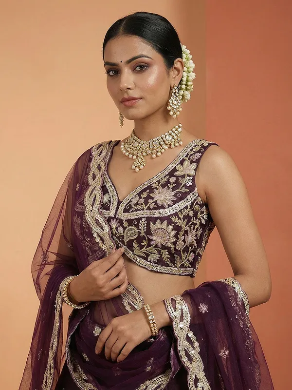 Purple_Embroidered_Flared_Lehenga_Choli_for_Women