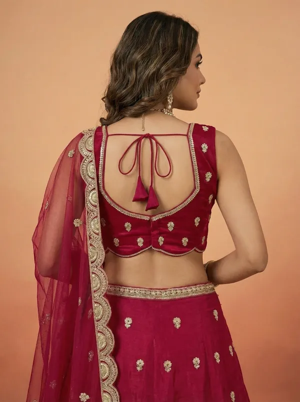 Maroon_Embroidered_Lehenga_Choli_Set_for_Women