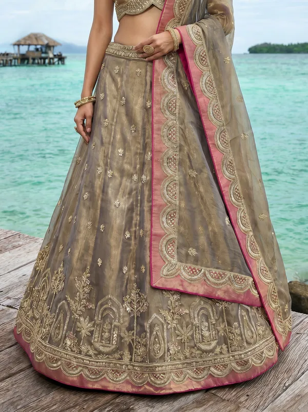 Beige_Embroidered_Lehenga_Choli_Set_for_Women
