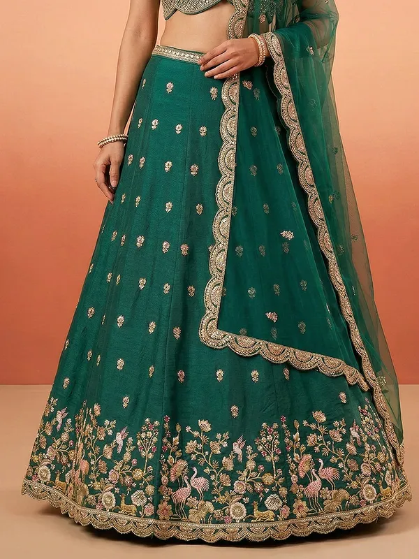 Green_Embroidered_Lehenga_Choli_Set_for_Women