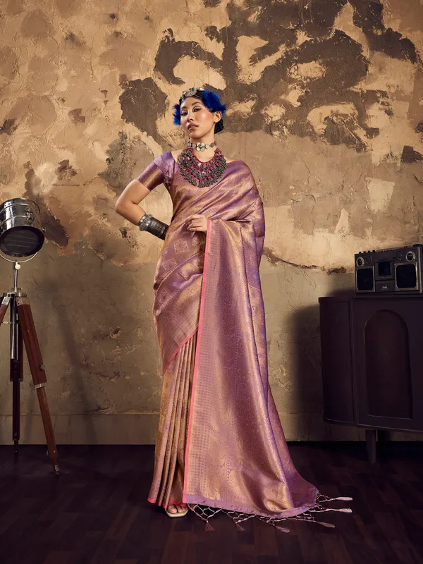 Purple_Jacquard_Saree_for_Women