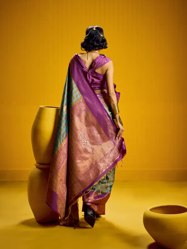 Purple_Woven_Saree_For_Women