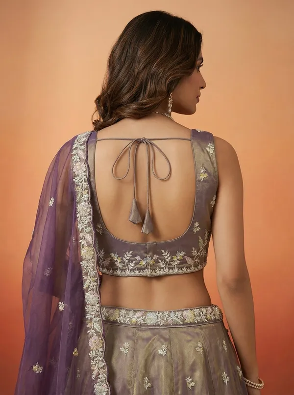 Taupe_And_Purple_Net_Embroidered_Lehenga_Choli_Set_for_Women