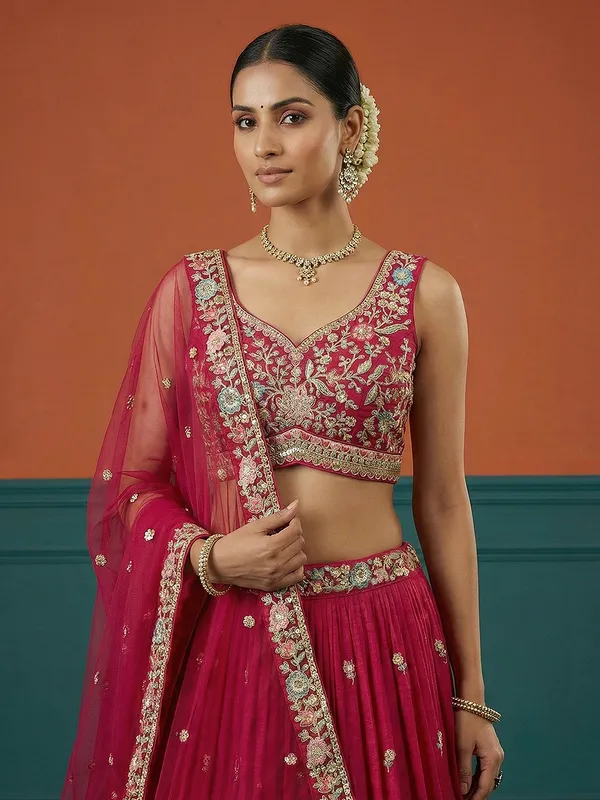 Magenta_Embroidered_Lehenga_Choli_for_Women