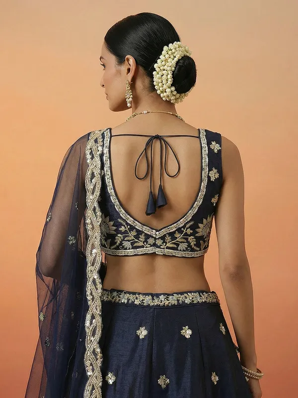 Navy_Blue_Embroidered_Lehenga_Choli_Set_for_Women