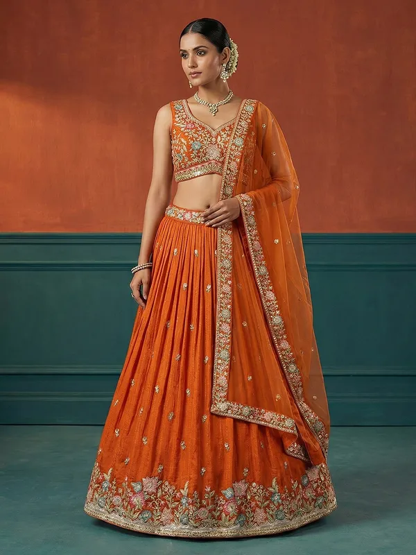 Orange_Embroidered_Lehenga_Choli_Set_for_Women