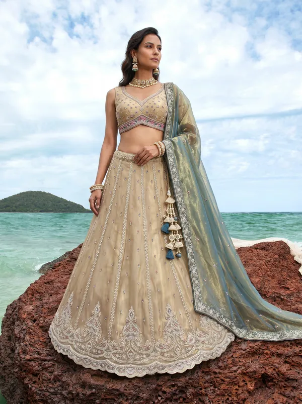 Beige_Embroidered_Lehenga_Choli_Set_for_Women