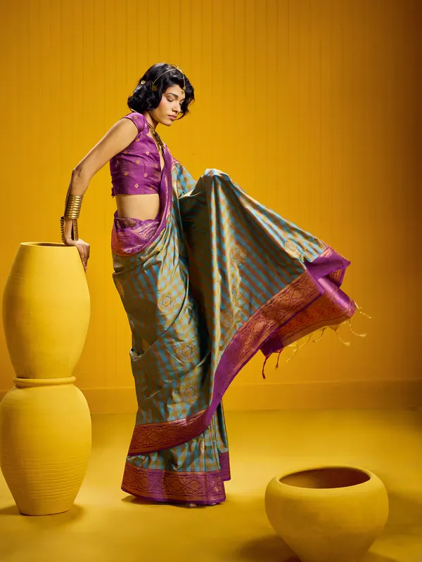 Purple_Woven_Saree_For_Women