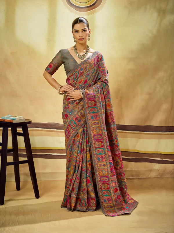 Multicolor_Printed_Saree_for_Women