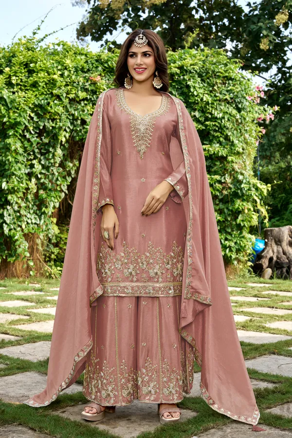 Pink_Embroidered_Anarkali_Suit_Set_for_Women