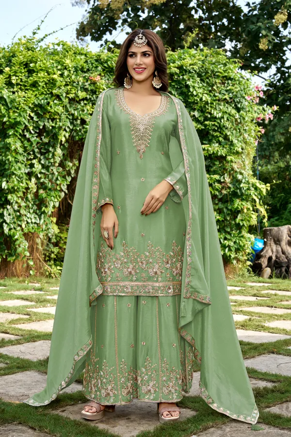 Green_Embroidered_Straight_Suit_Set_for_Women