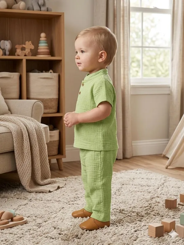 Green_Cotton_Relaxed_Fit_Co_Ord_Set_For_Babies