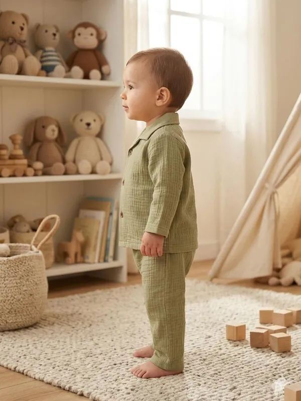 Olive_Cotton_Relaxed_Fit_Co_Ord_Set_For_Babies