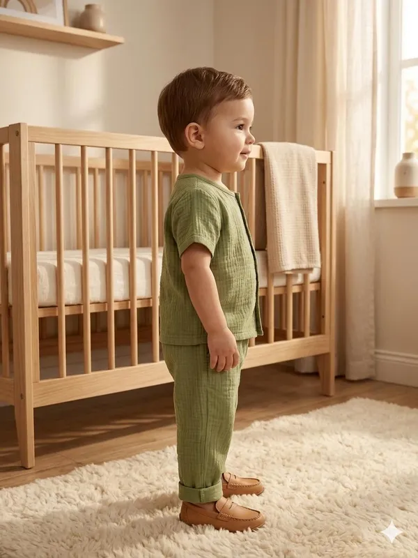 Olive_Green_Cotton_Relaxed_Fit_Co_Ord_Set_For_Babies