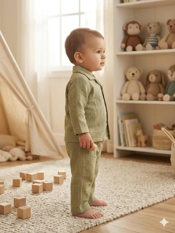 Olive_Cotton_Relaxed_Fit_Co_Ord_Set_For_Babies