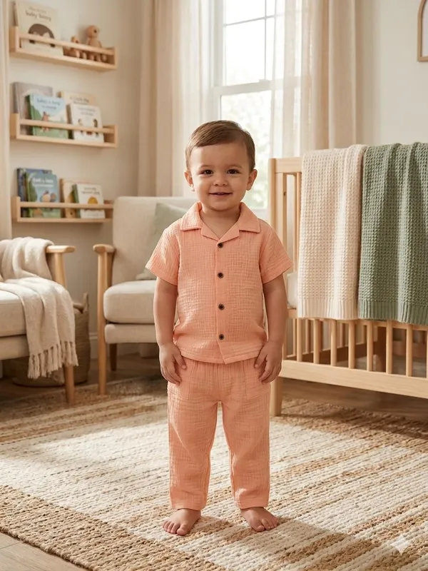 Peach_Cotton_Relaxed_Fit_Co_Ord_Set_For_Babies