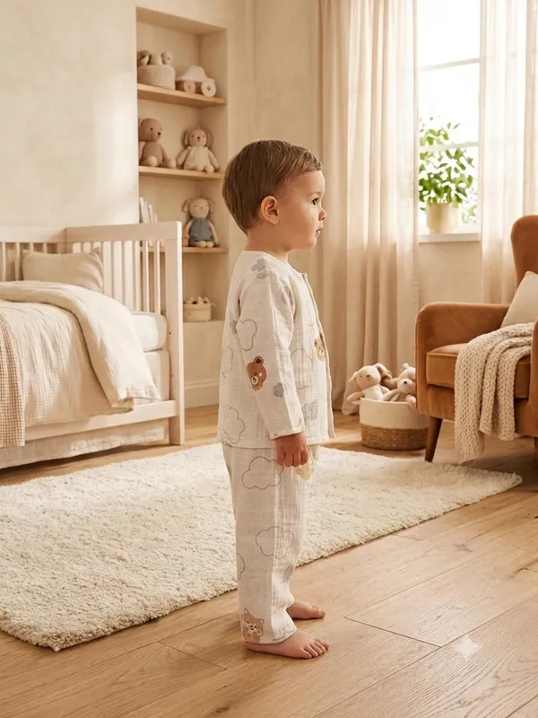 Ivory_Muslin_Relaxed_Fit_Bear_Cloud_Print_Night_Suit_For_Babies