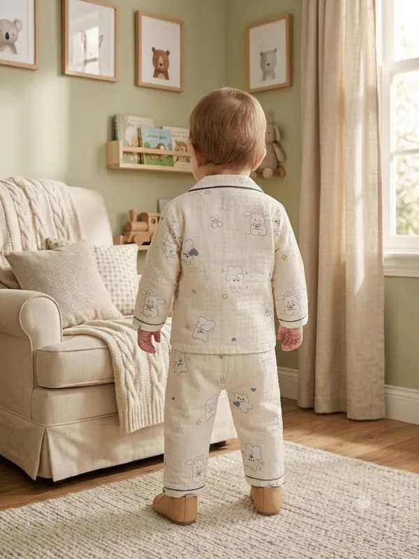 Cream_Muslin_Relaxed_Fit_Animal_Print_Night_Suit_For_Babies