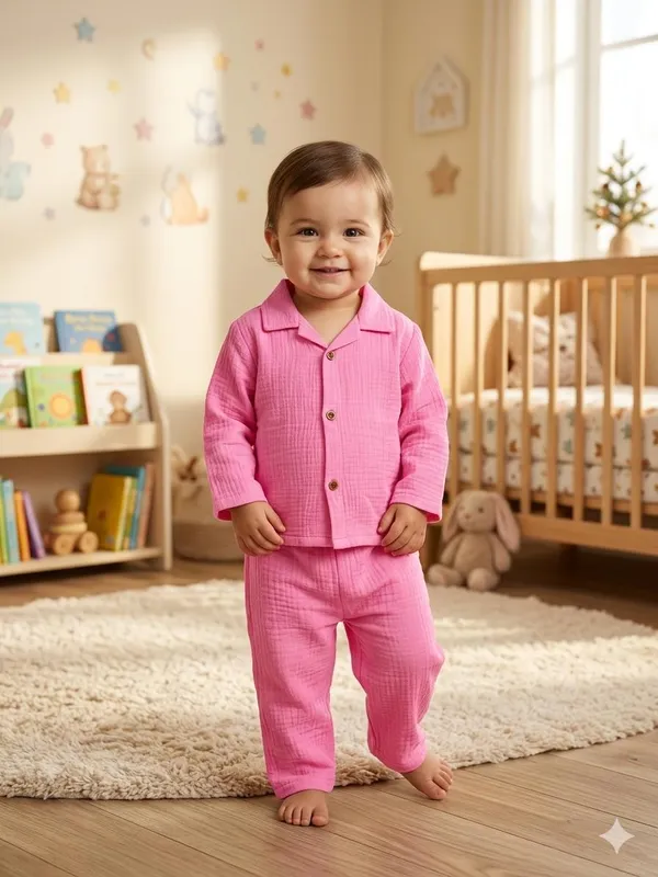 Pink_Cotton_Relaxed_Fit_Co_Ord_Set_For_Babies