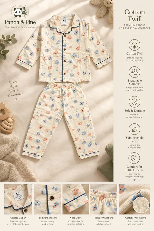 Cream_Cotton_Twill_Relaxed_Animal_Print_Night_Suit_For_Kids