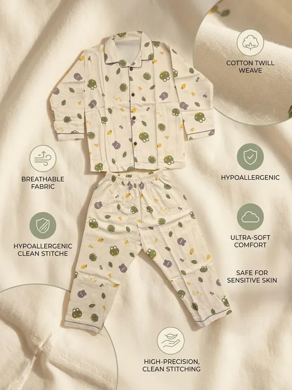 Cream_Cotton_Twill_Relaxed_Fit_Animal_Print_Night_Suit_For_Kids
