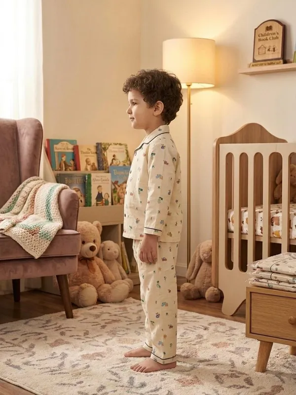 Cream_Cotton_Twill_Relaxed_Fit_Printed_Night_Suit_For_Kids