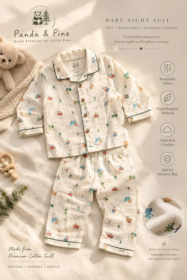 Cream_Cotton_Twill_Relaxed_Fit_Printed_Night_Suit_For_Kids