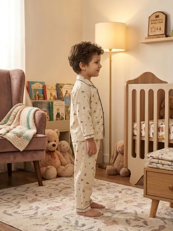 Cream_Cotton_Twill_Relaxed_Fit_Printed_Night_Suit_For_Kids
