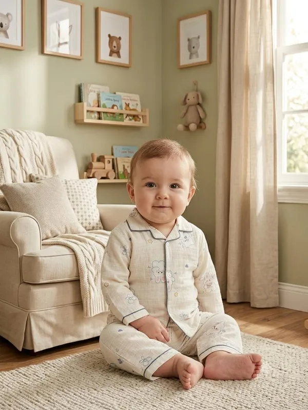 Cream_Muslin_Relaxed_Fit_Animal_Print_Night_Suit_For_Babies