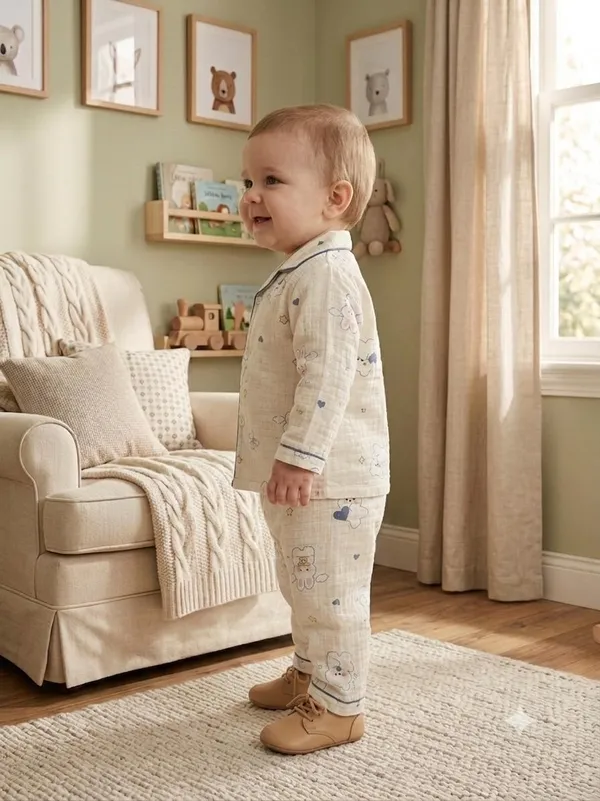 Cream_Muslin_Relaxed_Fit_Animal_Print_Night_Suit_For_Babies