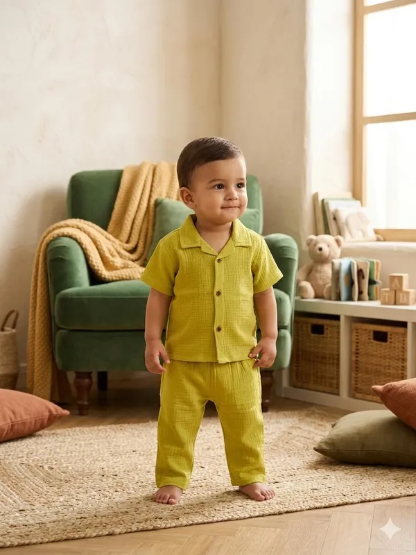 Yellow_Cotton_Relaxed_Fit_Co_Ord_Set_For_Babies