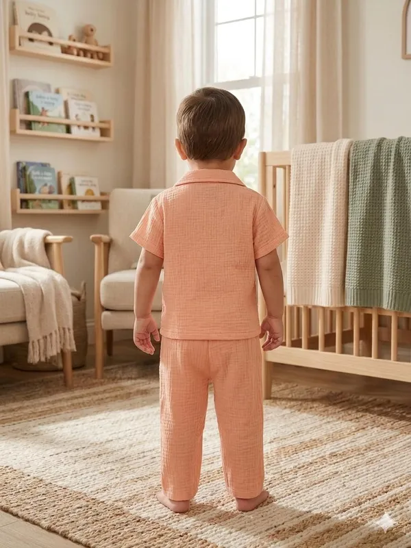 Peach_Cotton_Relaxed_Fit_Co_Ord_Set_For_Babies