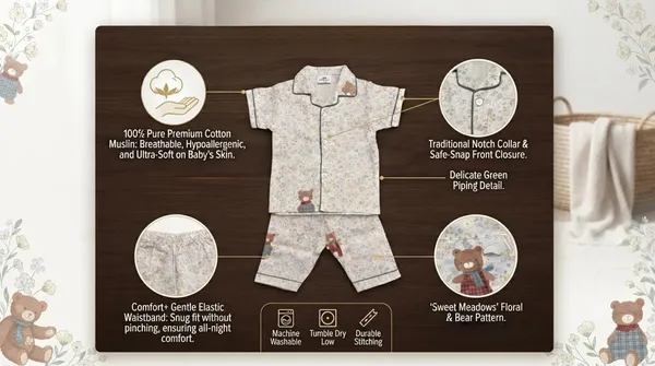 Grey_Muslin_Relaxed_Fit_Teddy_Print_Night_Suit_For_Babies