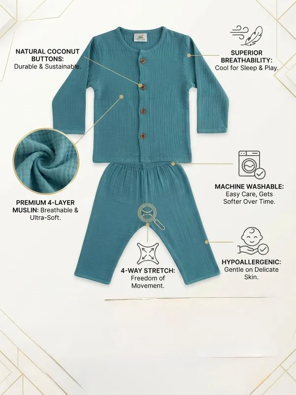 Teal_Cotton_Relaxed_Fit_Co_Ord_Set_For_Babies