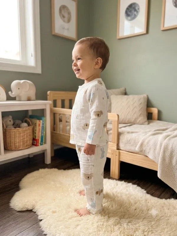White_Muslin_Relaxed_Fit_Animal_Print_Night_Suit_For_Babies