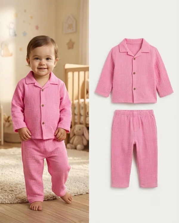 Pink_Cotton_Relaxed_Fit_Co_Ord_Set_For_Babies
